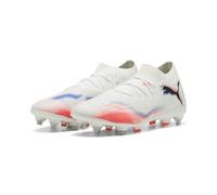 Puma Future 8 Match Mxsg- Tenis de fútbol Unisex, Puma Blanco Puma Negro Rojo Brillante, 44.5 EU