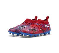 PUMA Future 8 Match Playmakers FG/AG Jr, Zapatillas de fútbol Unisex niños, Rojo Negro Ultra Azul Rosa Pixel, 35 EU