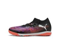 Puma - Future 8 Match TT, Zapatillas de fútbol Unisexo, Puma Black-Puma White-Glowing Red,