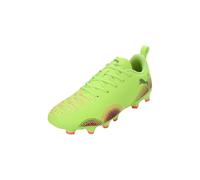 PUMA Future 8 Play FG/AG JR, Zapatillas de fútbol, Yellow Alert Black-Sun Struck, 35 EU