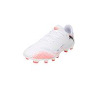 Puma Future 8 Play FG/AgSoccer - Tenis Unisex, Puma Blanco Puma Negro Rojo Brillante, 45 EU