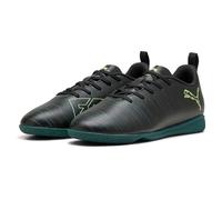 PUMA Future 8 Play It Jr, Zapatillas de fútbol, Black Fizzy Light Green Terrain, 34 EU