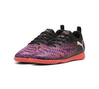 PUMA Future 8 Play IT JR, Zapatillas de fútbol, Black White-Glowing Red, 34.5 EU