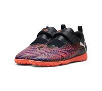 PUMA Future 8 Play IT V JR, Zapatillas de fútbol, Black White-Glowing Red, 32 EU