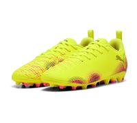 PUMA Future 8 Play MG JR, Zapatillas de fútbol, Yellow Alert Black-Sun Struck, 38 EU