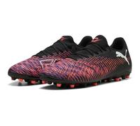 PUMA - Future 8 Play MG, Zapatillas de fútbol Unisexo, PUMA Black-PUMA White-Glowing Red,