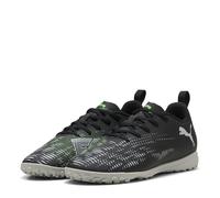PUMA Future 8 Play TT JR, Zapatillas de fútbol, Black Silver-Fluo Green, 29 EU