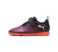 PUMA Future 8 Play TT V JR, Zapatillas de fútbol, Black White-Glowing Red, 35 EU