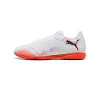 Puma Future 8 Play TtSoccer - Tenis Unisex, Puma Blanco Puma Negro Rojo Brillante, 41 EU