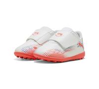 PUMA Future 8 Play V TT INF, Soccer Shoe Unisex bebé, White Black-Glowing Red, 25.5 EU