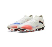 PUMA Future 8 Pro FG/AG, Zapatillas de fútbol Unisex Adulto, Blanco Negro Rojo Brillante, 41 EU