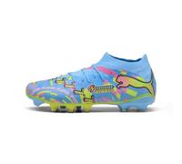 Puma Future 9 Match Advanced Level FG/AG - Botas de fútbol Unisex, Color Blanco, Azul Glimmer-Rosa, Glimmer-Yellow Alert, 42