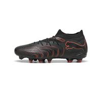 PUMA Future 9 Match FG/AG - Tenis de fútbol Unisex, Color Negro y Rojo Brillante, Gris Fuerte, Talla 10.5 de Reino Unido, Puma Negro Rojo Brillante Gris Fuerte, 45 EU