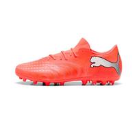 PUMA Future 9 Match Fusion MG - Tenis de fútbol Unisex, Color Rojo, Blanco, Negro y Plateado, Talla 6 de Reino Unido, Rojo Brillante Puma Blanco Puma Negro Puma Plata, 39 EU