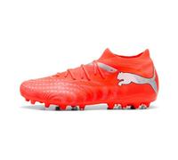 PUMA Future 9 Match MG - Tenis de fútbol Unisex, Color Rojo, Blanco, Negro y Plateado, Talla 6.5 de Reino Unido, Rojo Brillante Puma Blanco Puma Negro Puma Plata, 40 EU