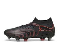 PUMA Future 9 Match MXSG - Tenis de fútbol Unisex, Color Negro y Rojo Brillante, Gris Fuerte, Talla 9 de Reino Unido, Puma Negro Rojo Brillante Gris Fuerte, 43 EU