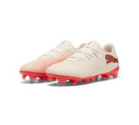 Puma Future 9 Play FG/AG - Tenis de fútbol Unisex, Color Blanco Almendra SUGARED - Ultra Red Black, Talla 6 UK