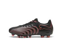 PUMA Future 9 Play FG/AG - Tenis de fútbol Unisex, Color Negro y Rojo Brillante, Gris Fuerte, Talla 8.5 de Reino Unido, Puma Negro Rojo Brillante Gris Fuerte, 42.5 EU
