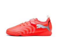 PUMA Future 9 Play IT V JR - Tenis de fútbol, Rojo Brillante, Blanco y Negro, Talla 2 de Reino Unido, Rojo Brillante Puma Blanco Puma Negro, 34.5 EU