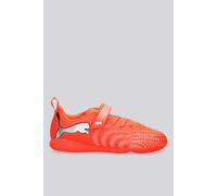 PUMA Future 9 Play IT V JR - Tenis de fútbol, Rojo Brillante, Blanco y Negro, Talla 2.5 de Reino Unido, Rojo Brillante Puma Blanco Puma Negro, 35 EU