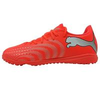 PUMA Future 9 Play TT - Tenis de fútbol Unisex, Color Rojo, Blanco, Negro y Plateado, Talla 8.5 de Reino Unido, Rojo Brillante Puma Blanco Puma Negro Puma Plata, 42.5 EU