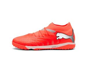 PUMA Future 9 Pro Cage - Tenis de fútbol Unisex, Color Rojo, Blanco, Negro y Plateado, Talla 13 de Reino Unido, Rojo Brillante Puma Blanco Puma Negro Puma Plata, 48.5 EU