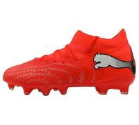 PUMA Future 9 Pro FG/AG JR - Tenis de fútbol, Color Rojo Brillante, Blanco, Negro y Plateado, Talla 10 de Reino Unido, Rojo Brillante Puma Blanco Puma Negro Puma Plata, 28 EU