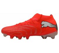 PUMA Future 9 Pro FG/AG - Tenis de fútbol Unisex, Rojo Brillante, Blanco, Negro y Plateado, Talla 13 de Reino Unido, Rojo Brillante Puma Blanco Puma Negro Puma Plata, 48.5 EU