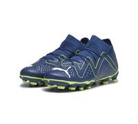 PUMA Future Match FG/AG Jr, Zapatillas de fútbol, Azul Persa Blanco Pro Verde, 37 EU