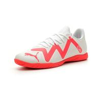 Puma Future Play Indoor Trainer - Tenis de fútbol para Hombre, Orquídea de Fuego Blanco, 46.5 EU