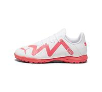 PUMA Future Play TT JR, Zapatillas de fútbol Unisex niños, White-Fire Orchid, 28 EU