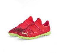 PUMA Future Z 4.4 TT V Jr, Zapatilla de fútbol, Multicolor (Fiery Coral-Fizzy Light Black-Salmon), 38.5 EU