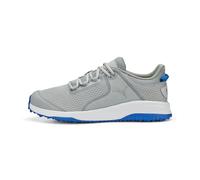Puma Golf Fusion Grip - Zapatos de Golf para Hombre, Plano Gris Claro Puma Plata Puma Team Royal, 43 EU