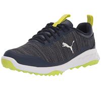 Puma Golf Fusion Pro Extra Wide para Hombre, Peacoat Silver/Limepunch, 42.5 EU