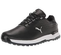 Puma Golf Men's PROADAPT ALPHACAT Leather Golf Shoe, Black Silver, 7