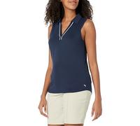 PUMA GOLF Polo Cloudspun Piped Sl para mujer, Marino profundo, Large