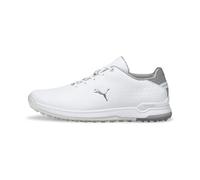 Puma Golf Zapatos de Golf Proadapt Alphacat de Cuero para Hombre, Blanco Plateado (Puma White-Puma Silver), 44 EU