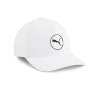 PUMA Gorra de Golf Circle Cat Tech Erwachsener, White Glow