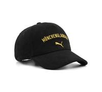 PUMA Gorra de pana con visera Borussia Mönchengladbach ftblCulture, Accesoiros, Negro, OSFA