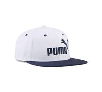 PUMA Gorra Essentials de visera plana con logo n.º 1, Accesoiros, Blanco, OSFA