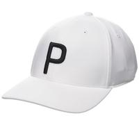 Puma Gorra P para hombre, White Glow-puma Black, talla única