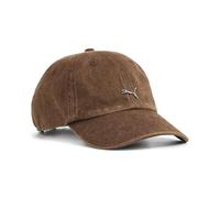 PUMA Gorra Wardrobe ESS Metal Dad OneSize, Chocolate Brown