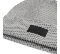 PUMA Gorro beanie de corona baja con parche de goma Essentials Elevated, Accesoiros, Gris, OSFA OSFA