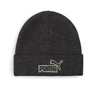 PUMA Gorro beanie de corona media Essentials Elevated Heather, Accesoiros, Negro, OSFA