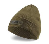 PUMA Gorro unisex clásico con puño, color verde oliva profundo, talla única