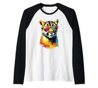 Puma Gran Felino León de Montaña Pumas Pantera Puma Camiseta Manga Raglan