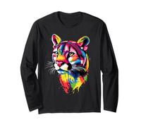 Puma Gran Felino León de Montaña Pumas Pantera Puma Manga Larga