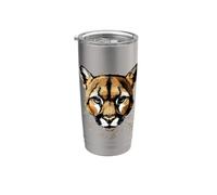 Puma Gran Felino León de Montaña Pumas Pantera Puma Vaso térmico de acero inoxidable de doble pared