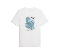 Puma Graphic Tee T Shirt Maglia a manica corta da uomo White