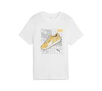 PUMA Graphics tee IV B, Camisetas Niños, PUMA White, 128